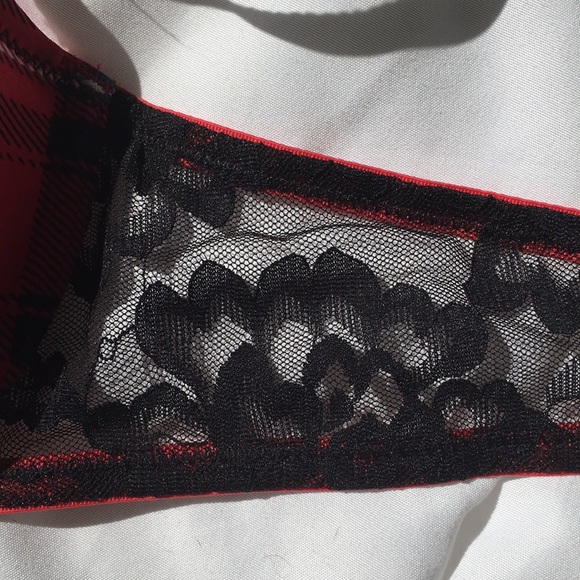 Lightly Lined Balconnet Plaid Bra 36 B - Picture 5 of 5